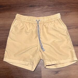 Faherty Tan Swim Trunks